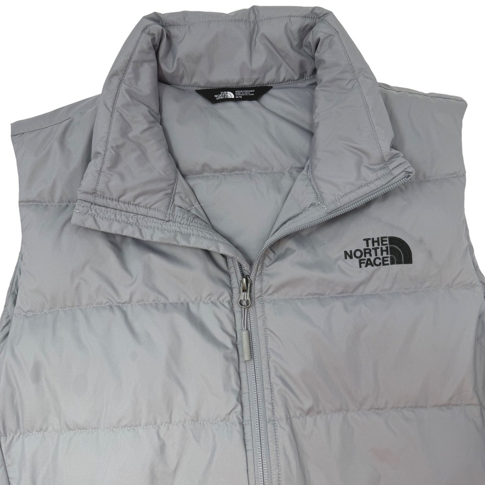 The North Face Mens Aconcagua 550 Down Puffer Vest Grey Medium